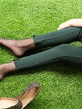 SIW Siwen media 062 small fragrant wind dark green pure cotton temperament small foot pants two - Zhen zhen(30)